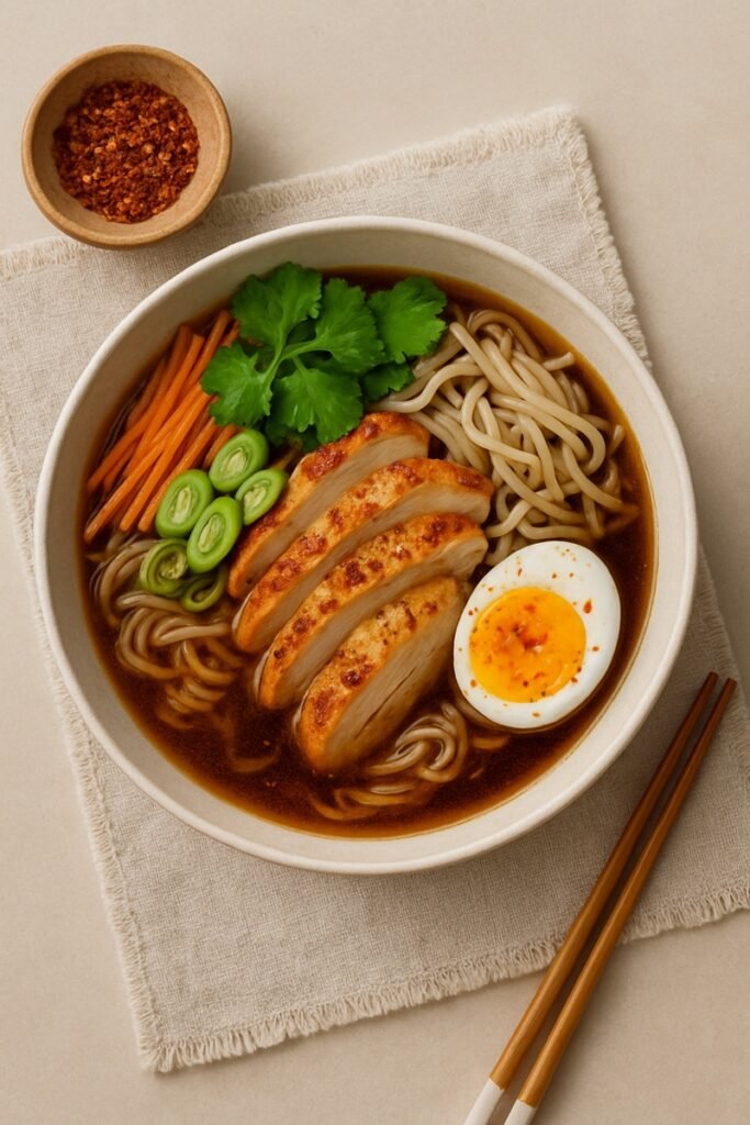 Chicken Ramen in a bowl