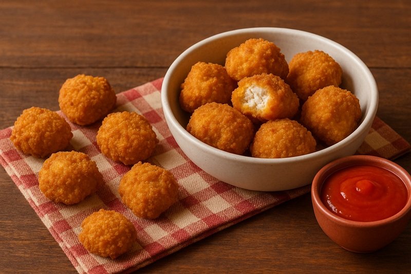 Chicken nuggets in a bowl