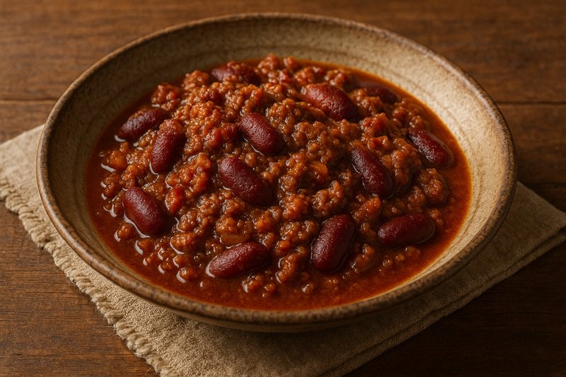 Chili con Carne in a bowl.
