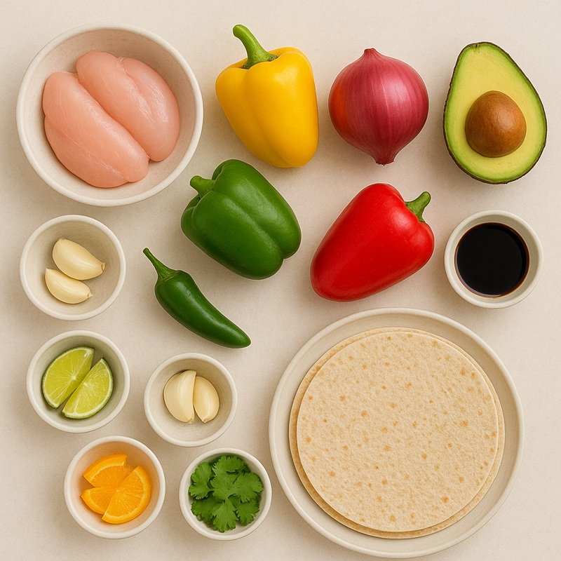Mexican Chicken Fajitas ingredients