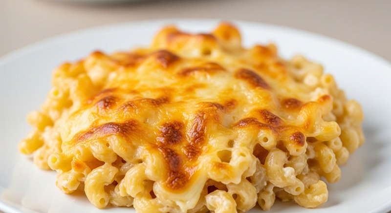 mac and cheese on a plate