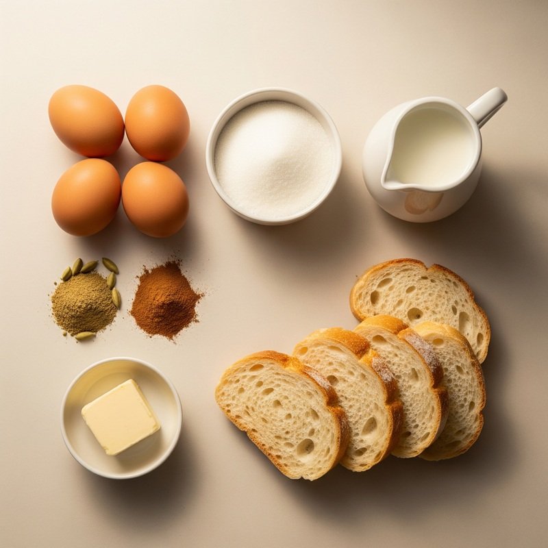French Toast ingredients