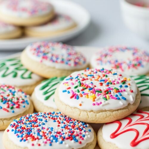 Sugar cookies on a plate
