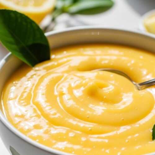 lemon curd in a bowl